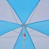 Beach Umbrella Shelter Blue and White 70.9" Fabric