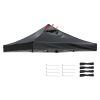 9.6x9.6ft EZ Canopy Gazebo Top Replacement/Black