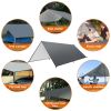 Waterproof Camping Tarp Kit Tent Canopy Rain Fly Awning Shelter for Outdoor Picnic Hammock Hiking Backpacking Travelling UV Protection