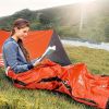 Portable Lightweight Emergency Sleeping Bag, Blanket, Tent - Thermal Bivy Sack For Camping, Hiking, And Outdoor Activities - Windproof And Waterproof